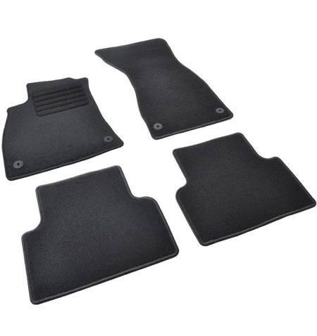 Autokoberce textilní přesné černé / černé obšití - Audi A5 (Typ FU) (2024-) 5-sedadel | Filson Store