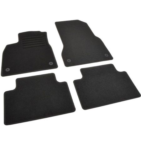 Autokoberce textilní přesné černé / černé obšití - Audi A6 (Typ C9/4L) E-Tron (2025-) 5-sedadel | Filson Store