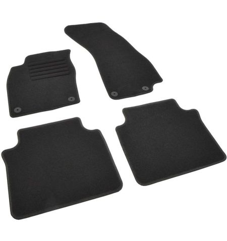 Autokoberce textilní přesné černé / černé obšití - Audi A8 (Typ D5/4N) (2017-) 5-sedadel | Filson Store