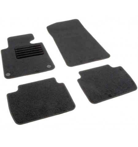 Autokoberce textilní přesné černé / černé obšití - BMW 3er (Typ E46) (1998-2007) 5-sedadel | Filson Store