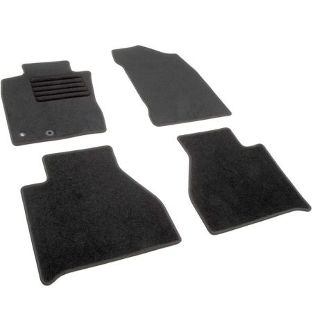 Autokoberce textilní přesné černé / černé obšití - Dongfeng DF6 (2017-) 5-sedadel | Filson Store