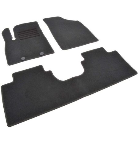 Autokoberce textilní přesné černé / černé obšití - Dongfeng T5 Evo (2020-) 5-sedadel | Filson Store