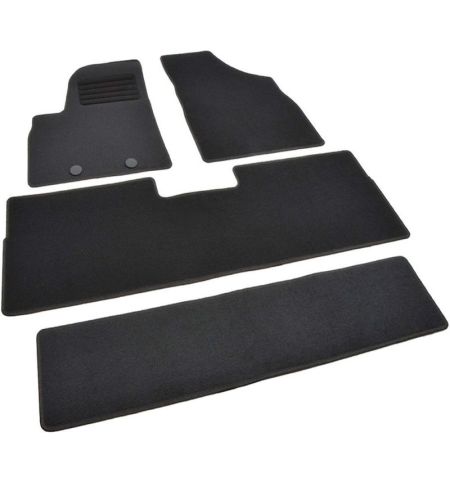 Autokoberce textilní přesné černé / černé obšití - Dongfeng U-Tour (2023-) 7-sedadel | Filson Store