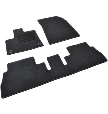 Autokoberce textilní přesné černé / černé obšití - Fiat E-Doblo III (Typ K9) (2022-) 5-sedadel | Filson Store