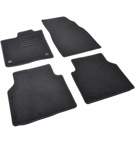 Autokoberce textilní přesné černé / černé obšití - Ford Capri EV (2024-) 5-sedadel | Filson Store