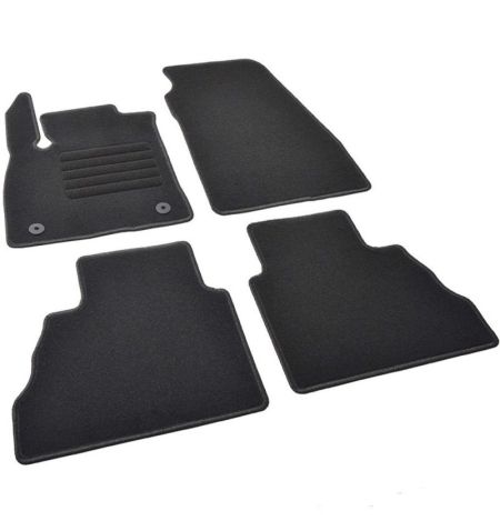 Autokoberce textilní přesné černé / černé obšití - Ford Tourneo Courier (2023-) 5-sedadel | Filson Store