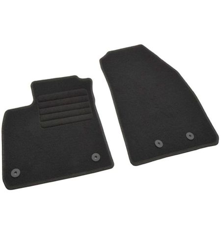 Autokoberce textilní přesné černé / černé obšití - Ford Transit Courier (Version EU) (2022-) 2-sedadla | Filson Store