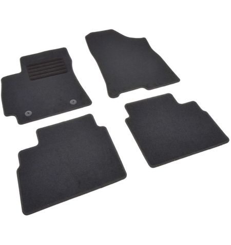 Autokoberce textilní přesné černé / černé obšití - Hyundai Kona II (Typ SX2) (2023-) 5-sedadel | Filson Store