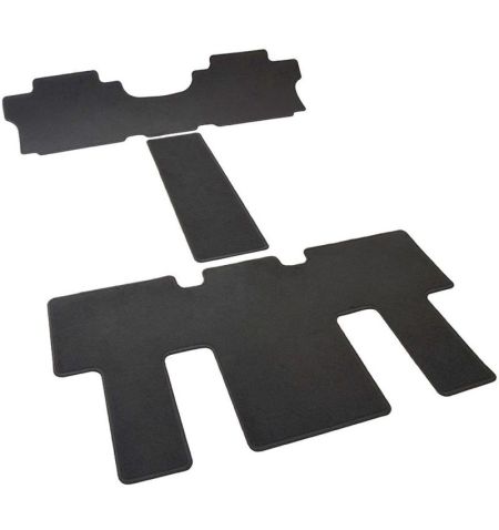 Autokoberce textilní přesné černé / černé obšití - Hyundai Staria (Typ US4) (2021-) druhá a třetí řada sedadel 7-sedadel | Fi...