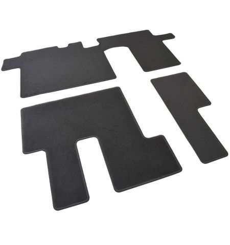 Autokoberce textilní přesné černé / černé obšití - Hyundai Staria (Typ US4) (2021-) druhá a třetí řada sedadel 9-sedadel | Fi...