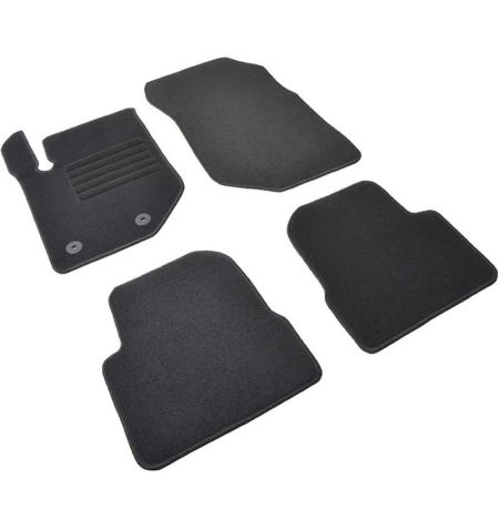 Autokoberce textilní přesné černé / černé obšití - Jeep Avenger (2023-) Sedan 5-sedadel | Filson Store