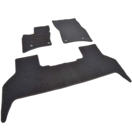 Autokoberce textilní přesné černé / černé obšití - Land Rover Defender (Typ L663) 110 (2020-) 5-sedadel | Filson Store