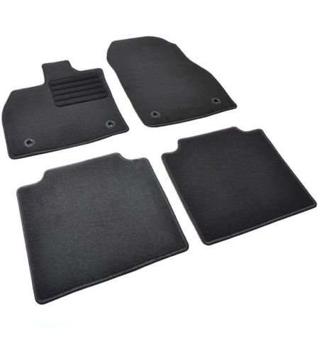 Autokoberce textilní přesné černé / černé obšití - Lexus RZ (Typ EB10/EB20) (2023-) 5-sedadel | Filson Store