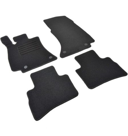 Autokoberce textilní přesné černé / černé obšití - Mercedes-Benz E-Klasse (Typ S214) (2023-) 5-sedadel | Filson Store