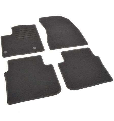 Autokoberce textilní přesné černé / černé obšití - Mitsubishi Outlander IV (Typ GM/GN/ZM) PHEV (2021-) 5-sedadel | Filson Store