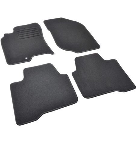 Autokoberce textilní přesné černé / černé obšití - Nissan X-Trail I (Typ T30) (2001-2007) 5-sedadel | Filson Store