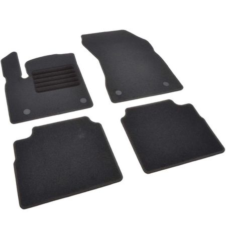 Autokoberce textilní přesné černé / černé obšití - Nissan X-Trail IV (Typ T33) e-Power (2021-) 5-sedadel | Filson Store