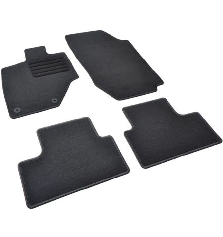 Autokoberce textilní přesné černé / černé obšití - Peugeot e-3008 III (Typ P64) (2024-) 5-sedadel | Filson Store