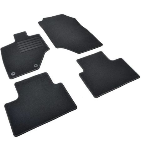 Autokoberce textilní přesné černé / černé obšití - Peugeot e-5008 III (Typ P67) (2024-) 5-sedadel | Filson Store