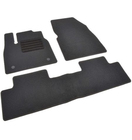 Autokoberce textilní přesné černé / černé obšití - Renault Megane IV (Typ BFB) E-Tech Eletric (2022-) 5-sedadel | Filson Store