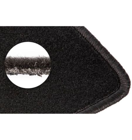 Autokoberce textilní přesné černé / černé obšití - Škoda Octavia IV (Typ NX5) E-Tech (2019-) 5-sedadel | Filson Store