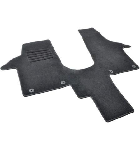 Autokoberce textilní přesné černé / černé obšití - Volkswagen T6 (Typ SG/SH) Multivan (2015-2024) 2-sedadla | Filson Store