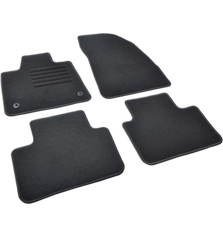 Autokoberce textilní přesné černé / černé obšití - Volvo EX30 (2023-) 5-sedadel | Filson Store