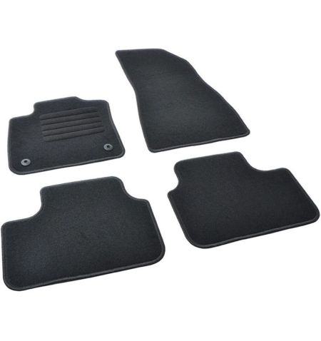 Autokoberce textilní přesné černé / černé obšití - Volvo EX40 (2024-) 5-sedadel | Filson Store