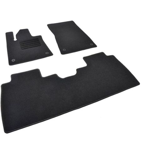 Autokoberce textilní přesné černé / černé obšití - Voyah Passion (2022-) 5-sedadel | Filson Store