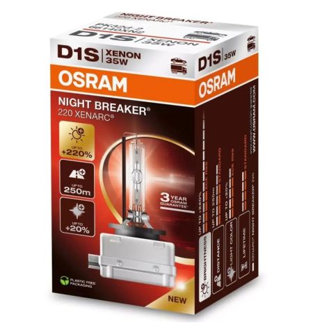 Autožárovka Osram Xenarc Night Breaker 220 D1S 85V 35W PK32d-2 220% - krabička 1ks | Filson Store