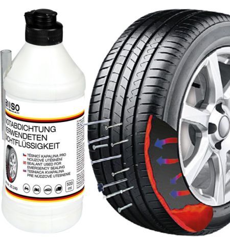 Těsnící kapalina na opravu / defekt pneu pro nouzové utěsnění Aroso 500ml | Filson Store
