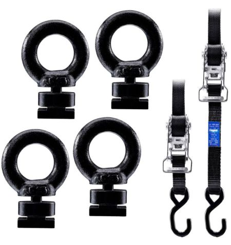 Sada svorníků / oka / popruhy pro střešní platformu Thule Caprock Eye Bolt Kit - 4x oko / 2x popruh | Filson Store