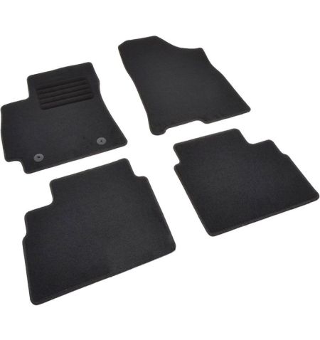 Autokoberce textilní přesné černé / černé obšití - Hyundai Kona II (Typ SX2) EV (2023-) 5-sedadel | Filson Store