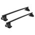 Střešní nosič Thule SquareBar Evo Black - Volkswagen Polo IV Hatchback 02-09 5-dv rovná střecha
