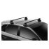 Střešní nosič / příčníky Thule SquareBar Evo Black - Renault Scenic III MPV (2009-2016) 5-dv - rovná střecha | Filson Store