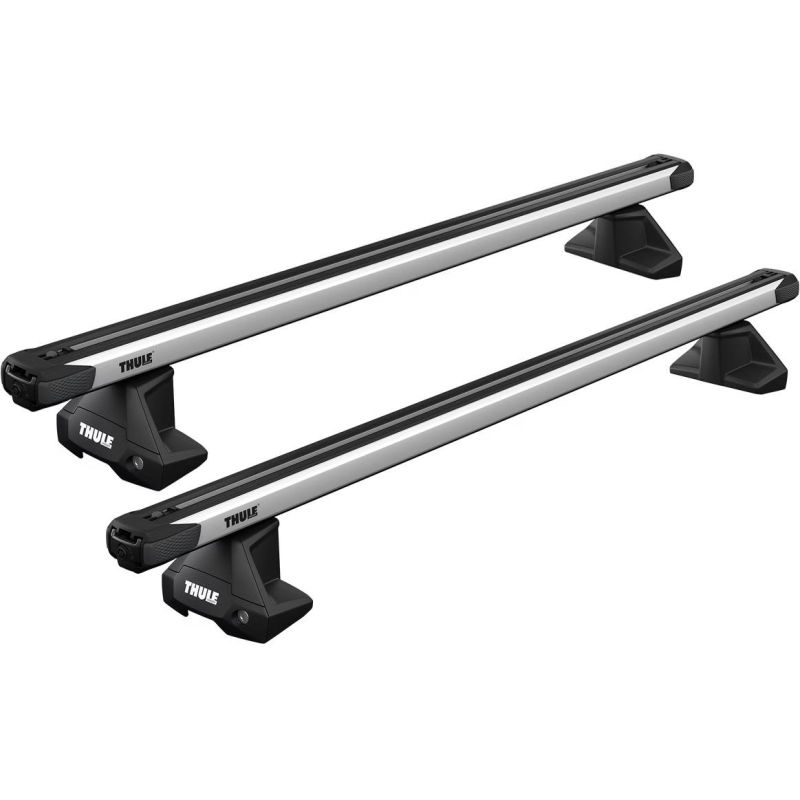 Střešní nosič Thule SlideBar Evo Silver - Peugeot 208 Hatchback 12-19 5-dv rovná střecha Střešní nosič Thule SlideBar Evo Silver - Peugeot 208 Hatchback 12-19 5-dv rovná střecha