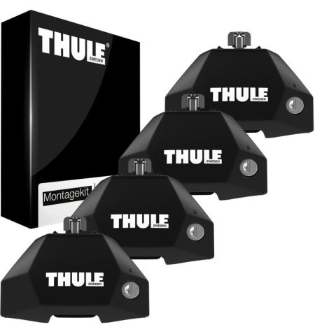 Střešní nosič / příčníky Thule SquareBar Evo Black - Volkswagen Transporter (T6/T61) Van / dodávka (2015-2024) 4-dv - T-profi...