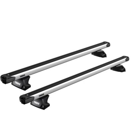 Střešní nosič příčníky Thule SlideBar Evo Silver - Audi A3 Sportback (Typ 8V) Hatchback (2013-2020) 5-dv - integrované podéln...