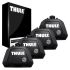 Střešní nosič / příčníky Thule SlideBar Evo Silver - Volkswagen Polo Variant III Combi (1996-2001) 5-dv - klasické podélníky ...