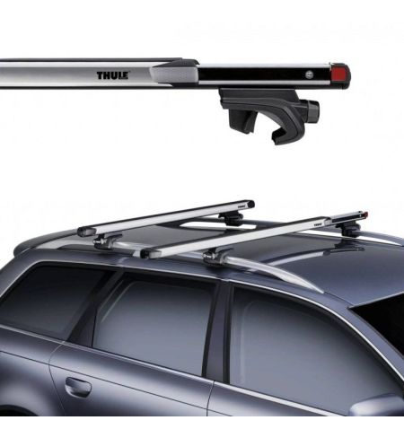 Střešní nosič / příčníky Thule SlideBar Evo Silver - Land Rover Range Rover (1995-2001) 5-dv - pevné montážní body | Filson S...