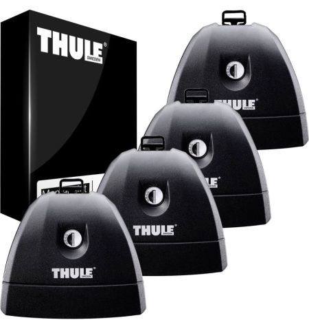 Střešní nosič / příčníky Thule SquareBar Evo Black - Vauxhall Corsa C Hatchback (2001-2006) 5-dv - pevné montážní body | Fils...