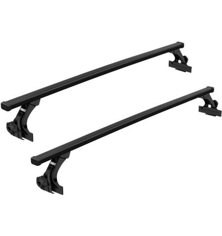 Střešní nosič / příčníky Thule SquareBar Evo Black - Toyota Camry Hatchback (1983-1986) 5-dv - odtokové žlábky | Filson Store