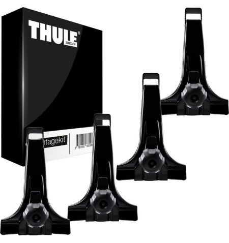 Střešní nosič / příčníky Thule SquareBar Evo Black - Vauxhall Omega Sedan (1994-2003) 4-dv - odtokové žlábky | Filson Store