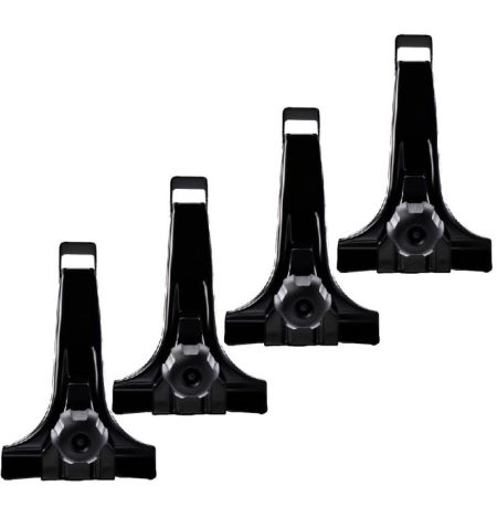 Střešní nosič / příčníky Thule SquareBar Evo Black - Chevrolet Monza Coupe (1975-1980) 2-dv - odtokové žlábky | Filson Store