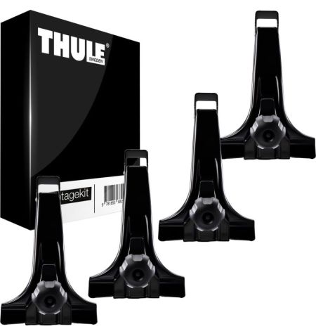 Střešní nosič / příčníky Thule SquareBar Evo Black - Kia Besta Van / dodávka (1994-2006) 5-dv - odtokové žlábky | Filson Store