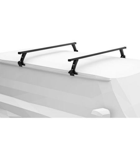 Střešní nosič / příčníky Thule SquareBar Evo Black - Mercedes-Benz 200-300 (Typ W123) Sedan (1978-1985) 4-dv - odtokové žlábk...