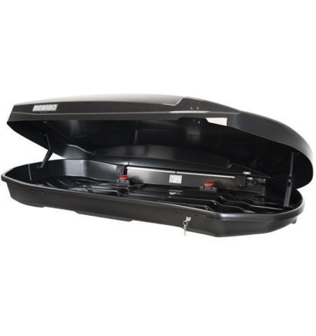 Střešní box Menabo Satellite 550 Black Glossy Duo Crab - objem 550l / oboustranné otevírání / lesklý černý | Filson Store