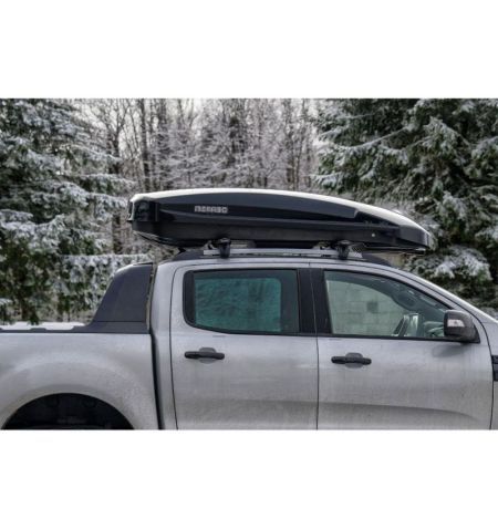 Střešní box Menabo Satellite 550 Black Glossy Duo Crab - objem 550l / oboustranné otevírání / lesklý černý | Filson Store