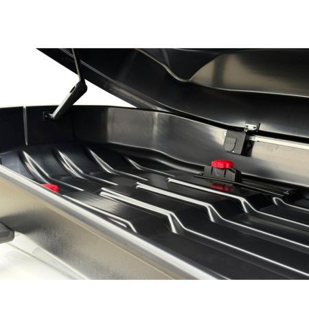 Střešní box Menabo Satellite 550 Black Glossy Duo Crab - objem 550l / oboustranné otevírání / lesklý černý | Filson Store