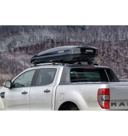 Střešní box Menabo Satellite 600 Black Glossy Duo Crab - objem 600l / oboustranné otevírání / lesklý černý | Filson Store